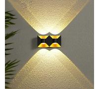 Luci a Parete all'aperto con luci con LED e Giù, Illuminazione Esterna Sconce IP65 da 12 W per Scale di Portico da Garage