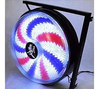 Luci a parete luci a parete lanterna solare barbiere da esterno a palo a led a led illuminanti barre di parrucchiere rotante segnale di bellezza salone impermeabile lampada montata a parete 42 cm