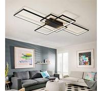Luci a soffitto a Filo Monte Vivente Camera da Pranzo Camera da Letto Dimmabile con lampadario a 3 Anelli Quadrati Chic Quadrato di Controllo per Il Bagno