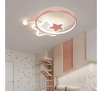 Luci a soffitto a LED Flush Mount Girls Boys Boys per Bambini Dimmettibile con Telecomando, lampadario a 3 Stelle Acrilico Acrilico per la Sala da Pranzo Living Living 52*H6cm