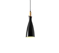 Luci a Sospensione, lampadario Decorativo in Legno lampadario Interno miglioramento ladgegibile Altezza nella Base del soffitto del soffitto lampadario Appeso lampadario - Lampada appesa Nera retrò