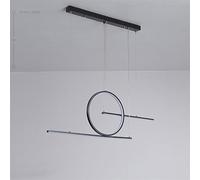 Luci a sospensione moderna, a LED a LED a 40 W Nordic Hanging Regolable Dining Room Hanging Lights, Post-Modern soggiorno lampadario di illuminazione decorativa per la camera da letto (colore: nero