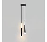 Luci a sospensione moderna a sospensione barre oro spazzolato piccolo lampadario della fattoria nera a 2 luci a 2 luci lunghe cucina lineare isola lineare camera da letto lampada a sospensione per