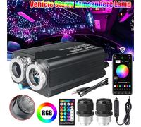 Luci a stella for tetto auto RGBW APP LED Kit luci a stella in fibra ottica for soffitto DC12V 1000 pezzi*0,75 mm*2 m Illuminaze in fibra ottica for cielo stellato,Alta Luminosità(Only machine)