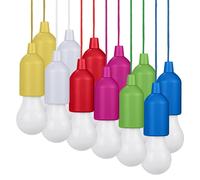 Luci a stringa da esterno per campeggio e casa - LED - confezione da 12 - a b...