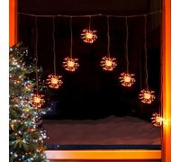Luci A Tenda Di Natale Starburst LED Calde Bianche Da 1,2M X 1,6M Con Spina
