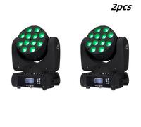 Luci a testa mobile con fascio LED 12x12W RGBW 16,7 milioni di colori 9/16 canali Dmx Feste in discoteca Mostra luci stroboscopiche da palcoscenico DJ