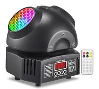 Luci a testa mobile RGBW LED Luci da palco per DJ con controllo DMX a 11 canali e attivazione del suono per la barra KTV domestica per feste