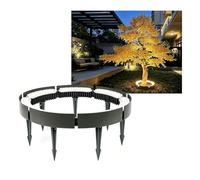 Luci Ad Anello per Alberi Esterni Luce per albero ad anello da esterno con picchetto da terra, LED colorato IP65 Impermeabile Palma Colonne romane Faretti paesaggistici illuminanti(Green,7 Packs)