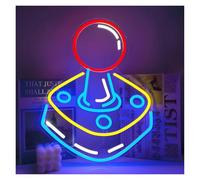 Luci al Neon Da Parete Insegna Al Neon A Forma Di Joystick Per Camera Da Letto, Caverna Dell'uomo, Sala Giochi, Bar, Feste, Decorazione Per La Casa 35x27.2cm