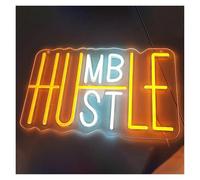 Luci al Neon Da Parete Insegna Al Neon A LED "Humble Hustle" Per Decorazioni Da Parete, Luci A LED Alimentate Tramite USB, Per La Casa, La Palestra, La Stanza, Le Feste, Il Bar