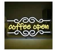 Luci al Neon Da Parete Insegna Al Neon Coffee Open Con Luce LED Dimmerabile, Alimentata Tramite USB, Per Negozi, Bar, Club, Hotel, Feste, Decorazione Da Parete, 42cmx20cm