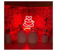 Luci al Neon Da Parete Insegna Al Neon Love, Tazza Da Caffè Con Cuore Per Bar 22,8 Cm X 24 Cm(D)