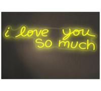 Luci al Neon Da Parete Insegna Al Neon "Ti Amo Così Tanto", Decorazione Per Matrimonio, Atmosfera Di Confessione, Insegna Artistica Da 45cm(B)