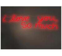 Luci al Neon Da Parete Insegna Al Neon "Ti Amo Così Tanto", Decorazione Per Matrimonio, Atmosfera Di Confessione, Insegna Artistica Da 45cm(C)