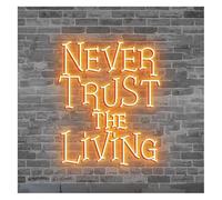 Luci al neon decorative Lampada al neon con atmosfera rilassante, insegna luminosa "Non fidarti mai della decorazione spaventosa vivente(B)