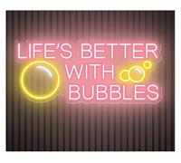 Luci al neon decorative Lampada con atmosfera rilassante La vita è migliore le bollicine, insegna al neon, decorazione da parete, champagne(G)