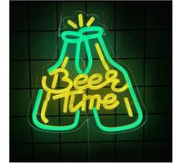 Luci al neon decorative Le insegne al neon delle birre con lampade dall'atmosfera rilassante e messaggi di allegria vengono utilizzate