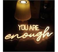 Luci al neon Per il prestito di parole della lampada al neon, sei abbastanza per l'insegna