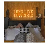 Luci al neon Per insegna al neon Lunga vita alle cowgirl per la Per stanza delle ragazze, parete in stile western(B)