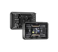 Luci Anteriori DRL Con Indicatori Per Chevrolet Per RV Per GMC Camper 4x6 Pollici Fari A LED Con Bianco Blu DRL Ambra Giallo Indicatore Di Direzione Fascio Alto Basso