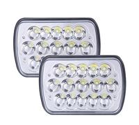 Luci Anteriori DRL Con Indicatori Per Jeep Per Wrangler YJ Per Cherokee XJ H6014 H6052 H6054 H4 Faro Accessori Auto Lampada A LED Ultimo Stile 2 Pz 7X6 5X7 Fari A Led