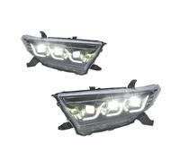 Luci Anteriori DRL Con Indicatori Per Toyota Per Highlander 2012 2013 2014 Fari Per Auto Full LED Aggiornamento DRL Segnalazione Dinamica Testa Della Lampada Gruppo Luce Anteriore