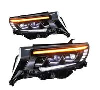 Luci Anteriori DRL Con Indicatori Per Toyota Per Prado 2018 2019 2020 Parti Di Luce Tuning Auto Plug And Play Coppia Car Styling Auto Faro Montaggio HA CONDOTTO LA Testa Della Lampada