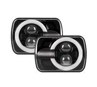 Luci Anteriori DRL Con Indicatori Per Toyota Pickup Truck 1990 1991 1992 1993 1994 1995 1996 1997-2015 5x7 Pollici Led Faro 7x6 Drl Indicatori Di Direzione Hi-Lo Fascio Faro