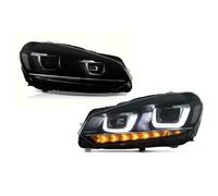 Luci Anteriori DRL Con Indicatori Per VW Per Golf 6 2010-2014 DRL Sintonia Dinamica Testa Della Lampada Doppia Lente Del Proiettore Accessori Auto 2PCs Auto Faro Di Montaggio