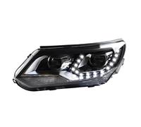 Luci Anteriori DRL Con Indicatori Per VW Per Tiguan 2013 2014 2015 2016 Fari DRL Indicatori Di Direzione Fascio Alto Angelo Occhio Lente Del Proiettore Testa Della Lampada Faro