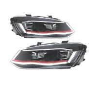 Luci anteriori for auto compatibili con fari VW Polo 2011-2018 Accessori Aggiornamento DRL Indicatori di direzione Anabbaglianti Gruppo luci(2pc Headlights)