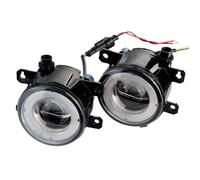 Luci Antinebbia 2X30W Auto Luce Nebbia Dell'occhio Angelo DRL Giorno Per Corsa E Jogging Lampada H11 Per Fiat Per Punto Per Evo 2010-2014 2015 2016 2017(White and Yellow)