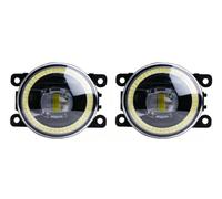Luci Antinebbia Per Mitsubishi Per Outlander 2006-2019 30W LED Lente Luce Nebbia Dell'occhio Angelo DRL Auto Paraurti Anteriore Giorno Corsa E Jogging Lampada H11 Fari Fendinebbia(D With Angel Eye)