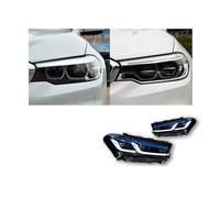 Luci auto compatibili con BMW G30 G38 Serie 5 520i 525i 528i 530i 535i 540i 545i M5 2018-2022 Fari anteriori a LED DRL a LED, aggiornamento luce anteriore(18-20 BLUE)