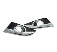 Luci Auto Diurne DRL Per Chevrolet Per Captiva 2011-2015 Relè Indicatori Di Direzione Auto 12V LED DRL Luci Diurne Con Foro Fendinebbia(Bianco)