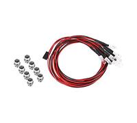 Luci Auto RC 4 Luci Bianche 4 Luci Rosse a LED Accessorio per Modello Drift Auto RC