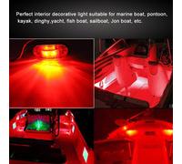 LUCI BARCA MARINE DI NAVIGAZIONE 4 PEZZI 12-24V 2 SMD 1W ROSSO IMPERMEABILE