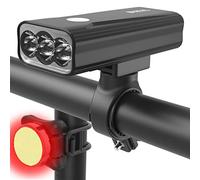 Luci Bici LED 2400LM 6400mAh Anteriore e Posteriore USB-C Alluminio