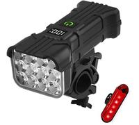 Luci Bici per Focus Thron2 6.9 Bosch 2019, Impermeabile Ricaricabile con Bicicletta Clacson Spia All'aperto I'equitazione Notturna