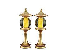 Luci buddiste, 1 paio di lampade colorate a LED da 27 cm for Buddha in cristallo, portalampada for la ricchezza e il culto