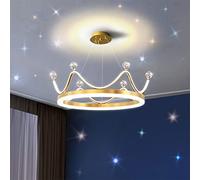 Luci camera da letto del lampadario a cristallo a corona con le lampade creativa del cuore creativo del soffitto rosso per bambini semplici lampade per bambini semplici lampade del soggiorno Nordic