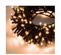 Luci catena mini lucciole di natale 300 Led LUCE CALDA 18 m per esterno IP44