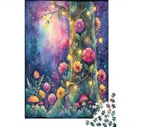 Luci colorate e viticci scintillanti Jigsaw Puzzle 38x26cm/1000pcs Adulti Tronco d'albero magico Puzzle Gioco EduGattoivo Decorazioni Per La Casa