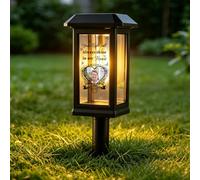 Luci commemorative da giardino solari personalizzate per esterni con foto nome solare per sentiero luci da giardino commemorative per tomba all'aperto regali di simpatia per la perdita di un amato