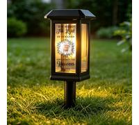 Luci commemorative da giardino solari personalizzate per esterni con foto nome solare per sentiero luci da giardino commemorative per tomba da esterno regali di simpatia per la perdita di un amato