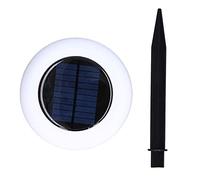 Luci da cortile solare Lampada percorso colorato con acqua di punta di terra di terra Prevenire il prato per la casa da giardino esterno
