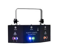 Luci da discoteca, luci da discoteca, proiettore DJ discoteca, effetto illuminazione palcoscenico, 9 occhi LED RGB luci DMX effetto faro con telecomando, per KTV Compleanno Halloween Natale Club
