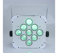 Luci da DJ Battery Par Light 9x18W High Brightness LEDs RGBWA+UV 6in1 Stage Uplight Wireless Remote WIFI Mobile Control for Wedding Party(Two unit)