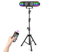 Luci da DJ con supporto, luce per feste, luci rotanti per discoteca e luci colorate Par, sistema di illuminazione palcoscenico con suono attivato, per bar, concerto, matrimonio, Halloween, Natale